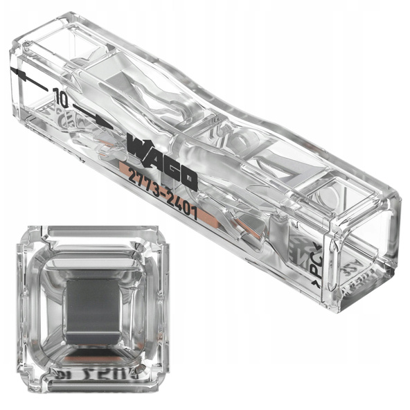 Wago złączka przelotowa do drutu 2x0,75-4mm²