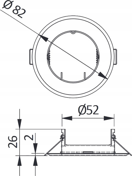 GTV Oprawa sufitowa stała okrągła biała OP-PAST1-10