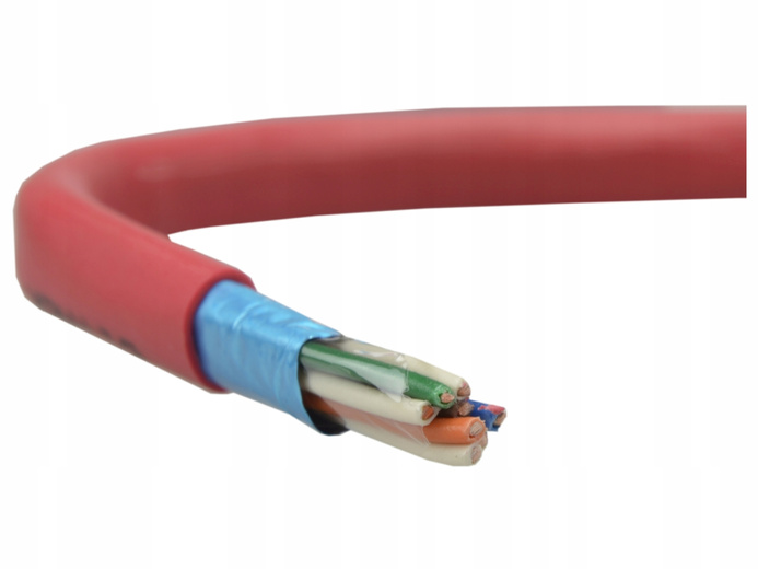 Kabel czerwony p-poż YnTKSYekw 4x2x0,8