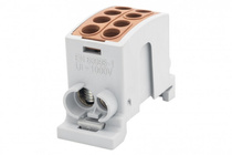 Zacisk HLK 100A-2 (1x25,1x16 / 1x25,1x16) - brązowy