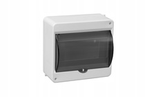 Rozdzielnica n/t S-8 z szybką dymną N+PE IP40