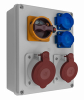 Rozdzielnia R-BOX240 1x32/5 1x16/5 2x230 IP44 0-1