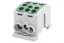 Zacisk HLK 125A-3 (1x35,2x25 / 1x35,2x25) - zielony