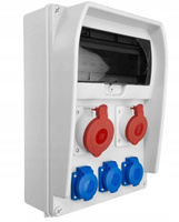 Pawbol Rozdzielnica budowlana erbetka z zabezpieczeniami R-BOX 382 11S