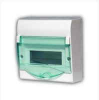 Rozdzielnica natynkowa 6-mod (N+PE) IP40 drzwi transparentne