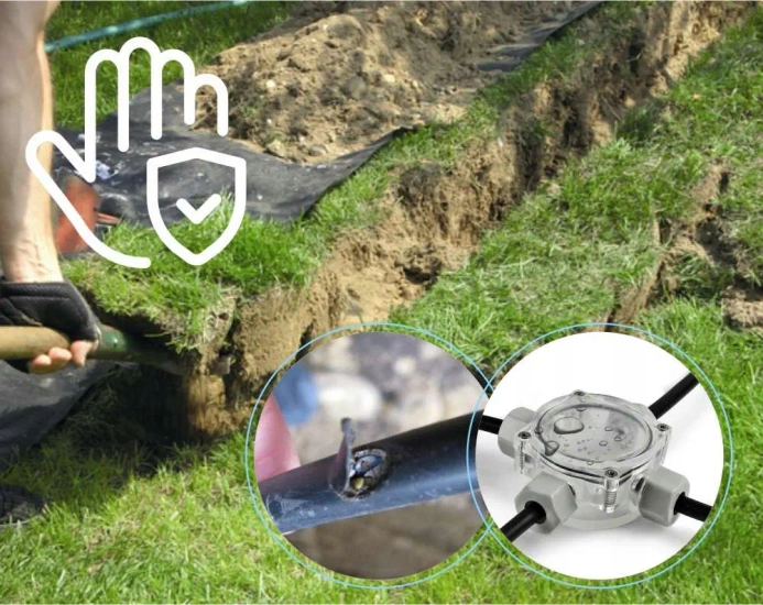 Puszka do ziemi, ogrodów i trawników IP67 MUFA-4