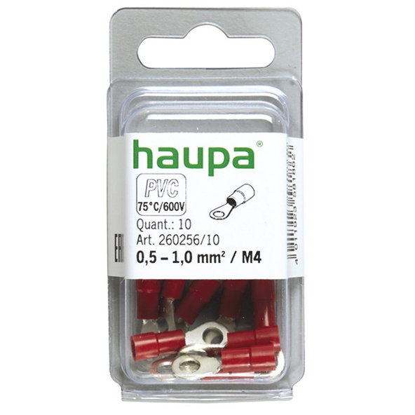 HAUPA Końcówka oczkowa DIN 0,5-1,0 M4 260256/10/B