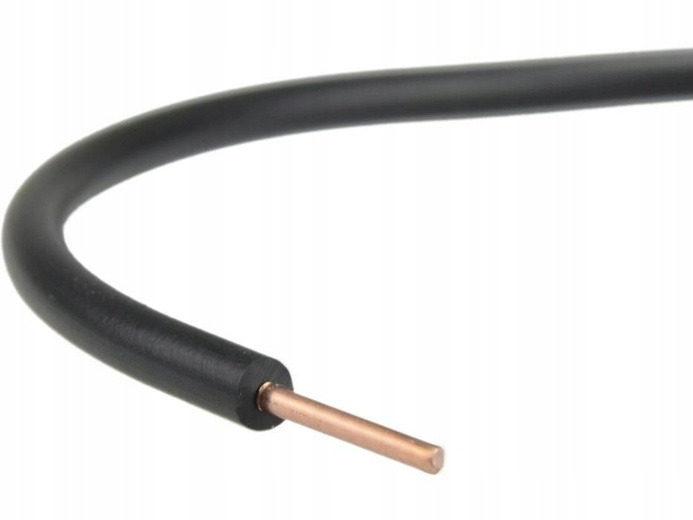 Przewód DY6 H07V-U czarny