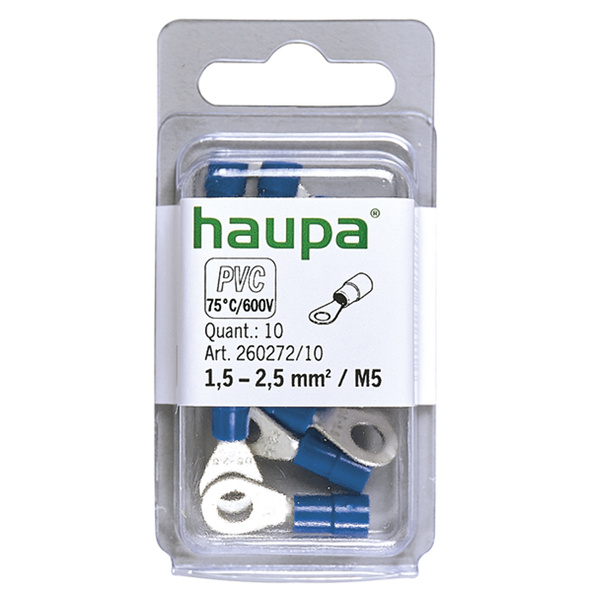 HAUPA Końcówka oczkowa DIN 1,5-2,5 M5 260272/10/B