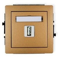 Karlik Deco Mechanizm gniazda pojedynczego USB-AA