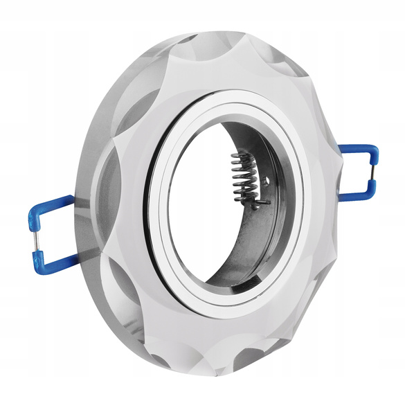 GTV Oprawa sufitowa okrągłe białe szkło OP-OPROKR-10