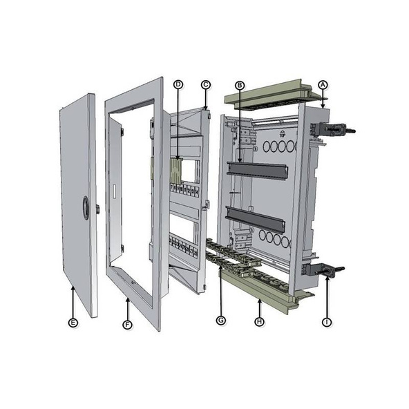 Scame Rozdzielnia p/t Domino 1x12+2