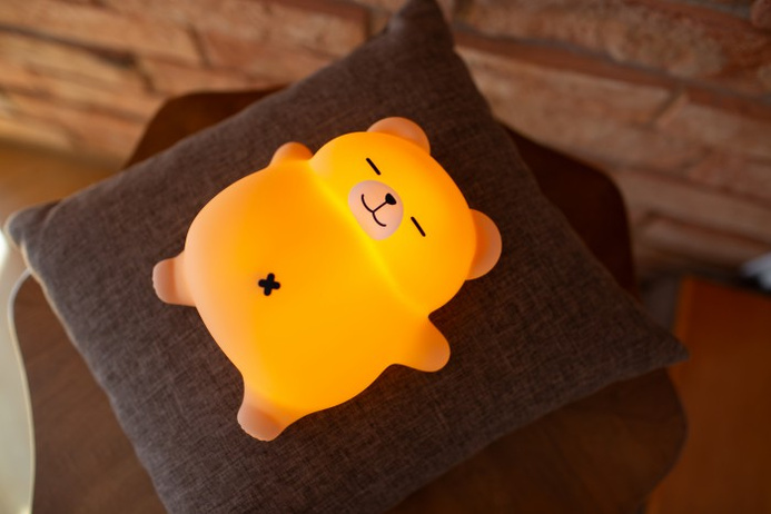 Oddychająca lampka LED Miś Chrapuś