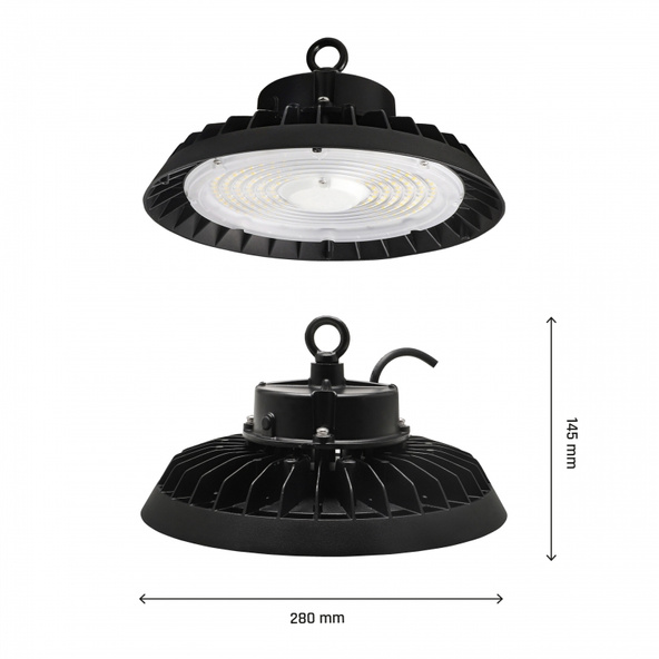 Oprawa oświetleniowa Plateo 4 High Bay 200W / 150W / 100W NW 230V 90st IP65 IK09