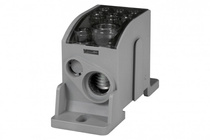 Blok rozdzielczy LKN 160A (1x70 / 1x16-6x16) - szary Al/Cu