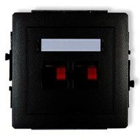 Karlik Deco Mechanizm gniazda głośnikowego podwójnego