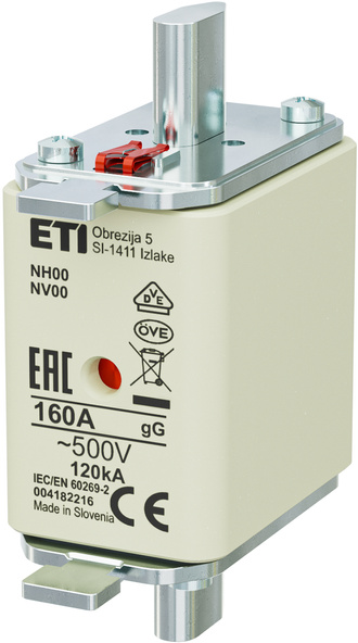 Wkładka bezpiecznikowa NH00 160A gG 500V WT-00