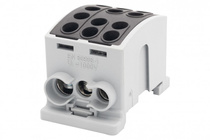 Zacisk HLK 100A-3 (1x25,2x16 / 1x25,2x16) - czarny (F2.0360)