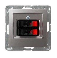 Ospel IMPRESJA Gniazdo głośnikowe podwójne