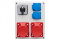 Rozdzielnica budowlana erbetka R-240 gn. 16A 5p, 32A 5p, 2x230V, 0-1 (32A)