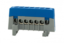 Listwa ochronna ZPI 7-modułowa (7x16mm2) AL/CU niebieska