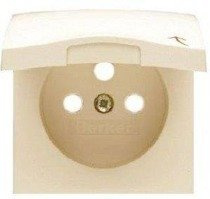 Berker B.Kwadrat Plakietka z klapką do gniazda krem