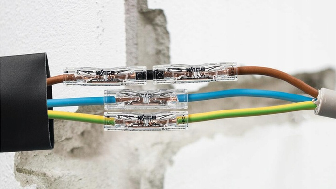 Wago złączka przelotowa do drutu 2x0,75-4mm²