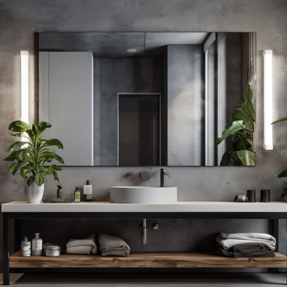 Oprawa AQUATICA 15W NW 230V 150st IP44 BIAŁA okrągła końcówka z włącznikiem