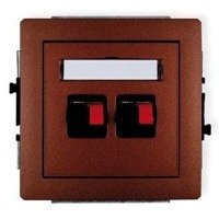 Karlik Deco Mechanizm gniazda głośnikowego podwójnego