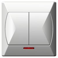 OSPEL Akcent łącznik światło z lampką biały