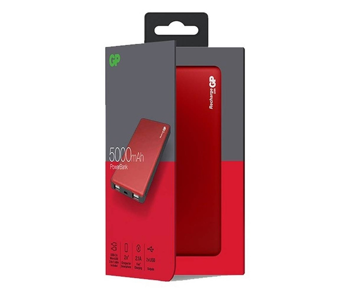 Power Bank 5000mAh GP 3 MP05MAR czerwony