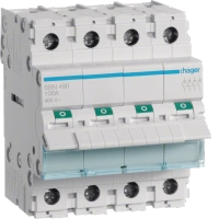 Hager Rozłącznik izolacyjny 4P 100A