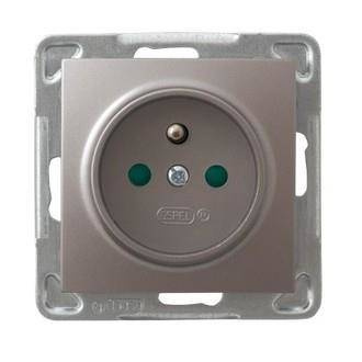 Ospel IMPRESJA Gniazdo pojedyncze z uziemieniemz przesłonami torów prądowych