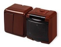 JUNIOR Łącznik świecznikowy z gniazdem hermetycznym (klapka dymna)