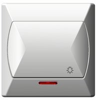 OSPEL Akcent łącznik światło z lampką biały