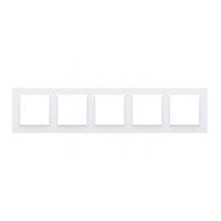 Ramka pięciokrotna SIMON 10 biała