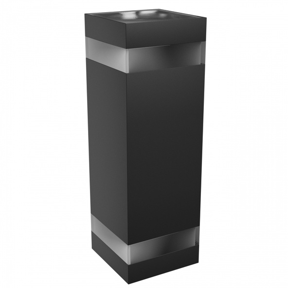 Oprawa oświetleniowa elewacyjna kwadrat Torre Ring 18W CCT Czarna