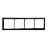 Karlik Deco Ramka uniwersalna 4-krotna - efekt drewna (ramka wenge; spód czarny)
