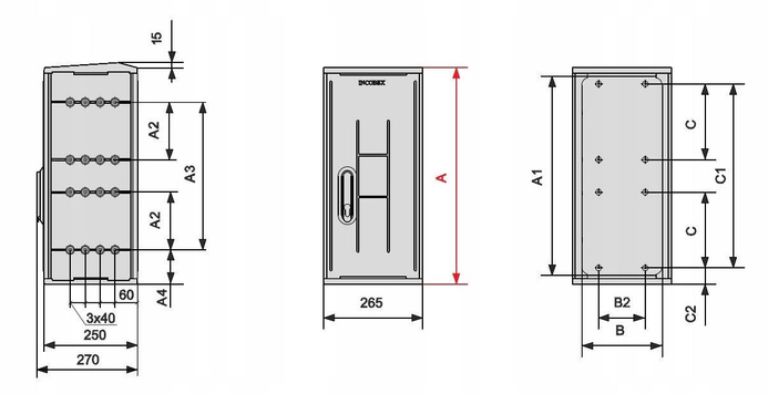 Incobex Obudowa termoutwardzalna 26x42 IP44 SSTN