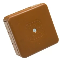 ViPlast puszka natynkowa brązowa IP55 85x85x37 031-02