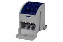 Blok rozdzielczy LKN 80A (3x16 / 4x6) - niebieski Al/Cu