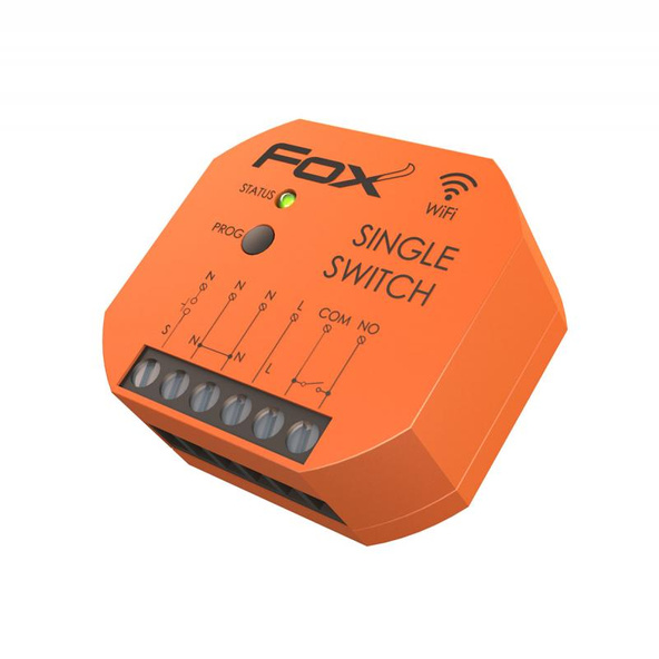 Przekaźnik jednokanałowy do puszki F&F FOX Wi-Fi 230V Wi-R1S1P-P