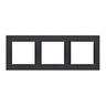 Ramka potrójna SIMON 10 czarna