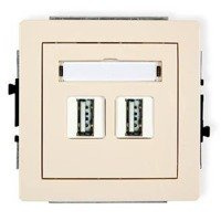 Karlik Deco Mechanizm gniazda podwójnego 2xUSB-AA