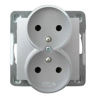 Ospel IMPRESJA Gniazdo podwójne z uziemieniem