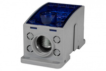 Blok rozdzielczy LKN 400A (1x185 / 4x16 - 2x35,1x25,4x16,4x10) - niebieski Al/Cu