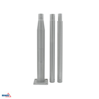 Słup oświetleniowy składany 3 m fi60 stalowy szary