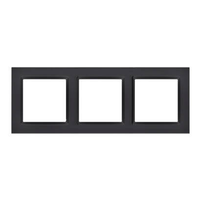 Ramka potrójna SIMON 10 czarna