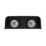 KINKIET LUNARIX 2 4W CCT 230V IP54 RA90 110X110X40MM CZARNY ŚWIECI GÓRA/DÓŁ