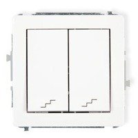 KARLIK DECO BIAŁY DWP-33 ŁĄCZNIK PODWÓJNY SCHODOWY